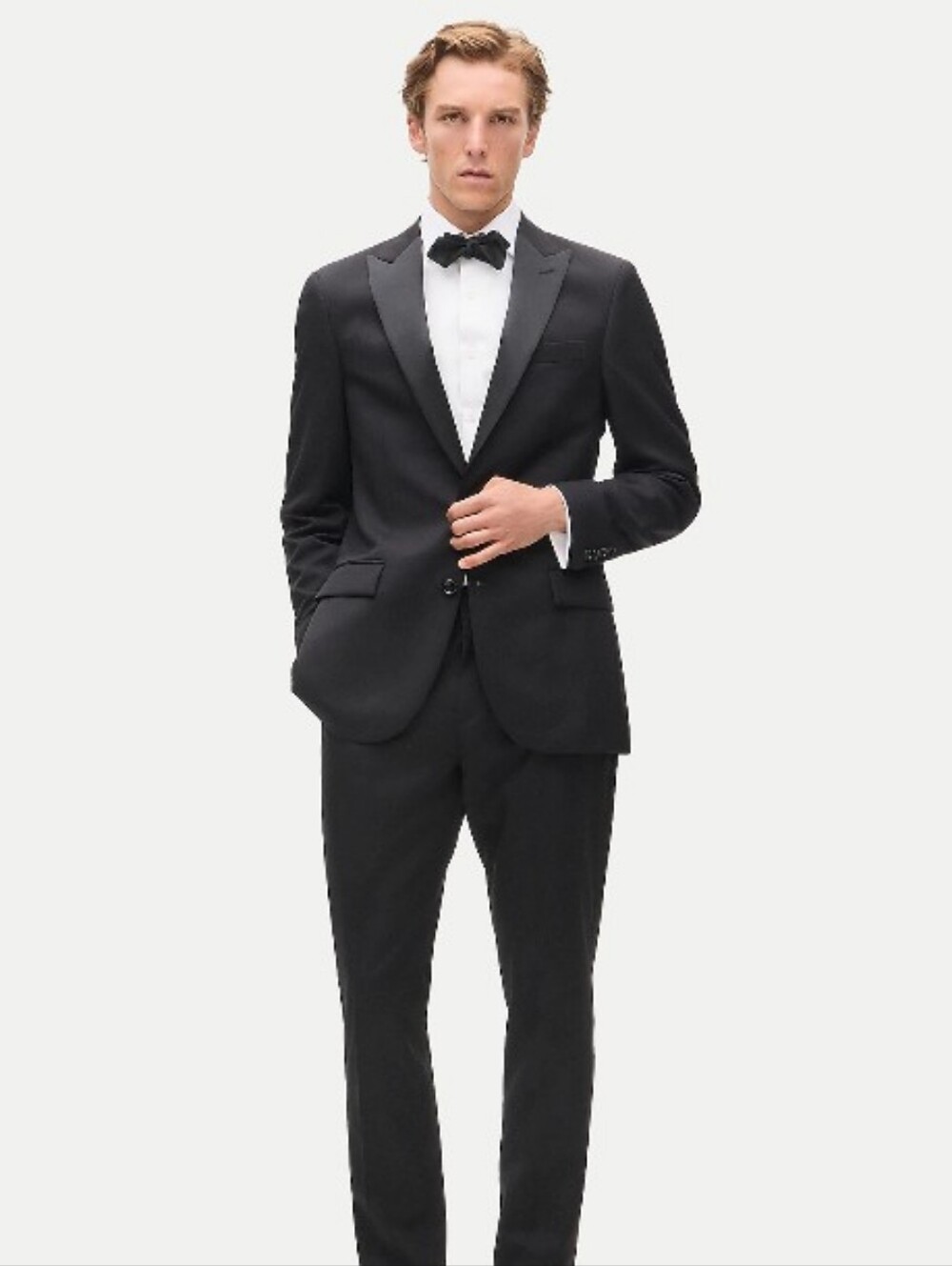J Crew Ludlow Slim-fit tuxedo jacket in Italian wool 50678 Size 40R $698 Black